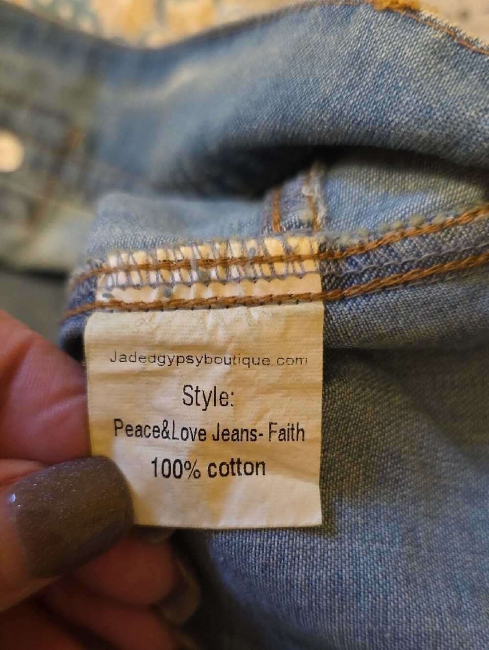 NWOT Peace & Love - Faith Jeans - Picture 5 of 6